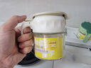 居元素玻璃密封防潮调料盒厨房盐糖瓶罐家用带勺调味罐350ml 果粉绿 实拍图