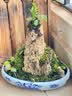 素蜜上水石 吸水石假山盆景天然奇石原石山石水旱假山盆景客厅卧室家 20-24厘米石头 含青花瓷盆 实拍图