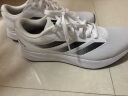 adidas DURAMO RC训练备赛轻盈中考体测跑鞋男女阿迪达斯官方   白色/黑色   42.5 实拍图