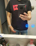 Levi's李维斯情侣美式宽松印花时尚简约舒适潮流纯棉圆领短袖T恤 灰色 002A0-0003 XL 实拍图