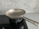 塔驰密司（touchmiss） 钛锅纯钛炒锅无涂层不粘锅炒菜锅家用圆底不沾燃气煤气灶适用 3.0厚底薄壁工艺全钛柄钛锅 0寸 38CM（适合4-10人 重1.75kg ） 实拍图