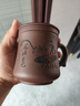 金镶玉 茶杯 办公杯宜兴紫砂原矿办公杯茶水分离内胆礼盒 荷塘月色350ml 实拍图