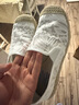 斯凯奇（Skechers）女鞋夏季渔夫鞋单鞋新中式蕾丝平底鞋浅口一脚蹬通勤鞋113025 实拍图