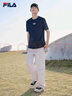 FILA斐乐官方短袖T恤男2025年夏季时尚纯棉圆领透气男士运动t恤针织衫 实拍图