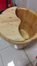 川池 泡脚桶木桶家用洗脚桶过膝加热恒温桶送父母泡脚足浴实木泡脚桶 38高大号双边+盖+艾+误差 2cm 实拍图