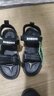巴布豆童鞋男童凉鞋夏季新款中大童孩子防滑耐磨轻便软底男孩儿童沙滩鞋 XTK512黑绿 38码 鞋内长24cm 实拍图