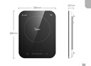 美的（Midea）电磁炉电陶炉 家用大功率 2200W 恒匀火技术 智能定时  火锅炒菜套装微晶面板 政府补贴C22-WH2237 实拍图
