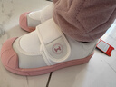牧童幼儿园鞋春秋款室内鞋男童防撞学步鞋女宝宝小白鞋 白桃粉1 28 实拍图