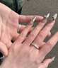 中国黄金（CHINA GOLD）S925银戒指男女款可爱小猫和小狗情侣对戒情人节生日礼物送女友 【今/次日达】小猫和小狗戒一对 实拍图