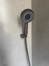 浪鲸（SSWW）浴缸龙头 墙挂式浴缸龙头冷热双控精铜主体大瀑布淋浴花洒套装 【钢枪灰】双功能花洒浴缸龙头 实拍图
