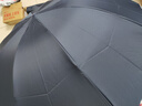 天堂 加大雨伞三折 晴雨两用商务伞经典格纹10骨大雨伞男女 藏青 实拍图