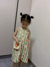 班喜迪女童夏装连衣裙2026新款洋气儿童吊带沙滩公主裙宝宝小童裙子夏季 绿色 110 cm 实拍图