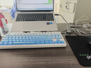 狼蛛（AULA）F87ProV2客制化无线机械键盘电竞游戏专用  蓝牙/2.4G/有线三模连接全键热插拔gasket结构办公键盘 F87 Pro蔚蓝星海 8000mAh 灰木轴V4 实拍图