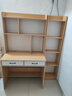 百伦百焕 实木书桌初中生学习桌带书架一体书桌北欧简约卧室办公电脑桌 原木色单桌+侧柜 长90x宽50x高165cm 实拍图