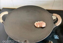 厨荐铸铁烤盘无涂层户外韩式烤肉盘烧烤盘古法手工平底锅煎锅燃气通用 【配麻绳】多功能烤盘 28cm 实拍图
