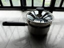 苏泊尔（SUPOR） 304不锈钢奶锅不粘锅婴儿辅食锅家用汤锅煮粥锅电磁炉燃气通用 304不锈钢奶锅【带蒸格】 18cm 实拍图