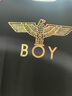 BOY LONDON夏男女同款T恤烫金老鹰logo印花百搭休闲潮牌短袖N01032 黑印金 L 实拍图