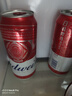 百威啤酒TOP淡色拉格450ml*18听整箱装新老包装交替发货  实拍图