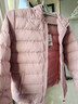 亚瑟士亚瑟士童装25年冬季儿童柔软舒适三防轻薄保暖羽绒服【高充绒量】 粉色 清洁度1000-鸭绒 160 充绒量98.5g 实拍图