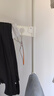 丽室佳人顶天立地晾衣杆可伸缩落地晾衣架阳台免打孔衣帽架子凉晒衣服神器 白色3个加长折叠臂/升级无孔 适用高1.1~3.2米 实拍图