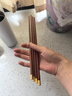 京东京造 筷子 家用食品级餐具红檀木【圆顶金福】10双成人+2双儿童 实拍图