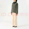 MUJI女式 不易沾水 灯芯绒领夹克 短款休闲外套 女装 美拉德 BDE92C4S 烟熏绿色 M 160/84A 实拍图