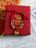 中国黄金（CHINA GOLD）小胖福黄金手链男女足金坨坨手绳宝宝周岁生日满月礼物送儿童婴儿 【今/次日达】小胖福手绳【A款红绳】约0.5g 实拍图