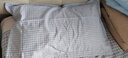 良良（liangliang） 枕套天丝苎麻透气吸汗四季青年情侣枕头巾纯苎麻男女单人枕巾 格秀蓝 天丝麻枕套 74*48cm 成人枕套 实拍图