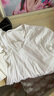 三枪（THREEGUN）T恤男士打底衫新疆纯棉弹力轻薄V领内穿螺纹针织全棉男士短袖 【2件装-纯棉】白色+白色 3XL (185) 【推荐175-210斤】 实拍图