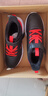 361°儿童运动鞋男童跑鞋秋冬密网轻便魔术贴女童皮革加绒保暖运动鞋 【皮革加绒】碳黑/能量红色 40 实拍图