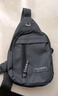 【运动腰包】跑步包男休闲斜挎包手机包防泼水健身包 灰色 实拍图