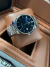 歐米茄瑞士认证手表男士机械表大方时尚镶钻奢华高档超薄专用男表 本色蓝面 实拍图