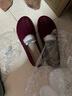 春夏新款老北京布鞋女透气镂空网面鞋软底中老年妈妈鞋浅口休闲鞋 咖啡色 37 实拍图