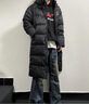 准者运动羽绒服男冬季长款户外保暖加厚鸭绒黑色运动休闲连帽情侣外套 纯正黑 【常规款】 M (170) 常规款207G充绒量 实拍图
