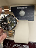 浪琴【二手99新】24年全套浪琴康卡斯运动系列男表 自动机械陶瓷表圈 瑞士进口300米防水潜水彭于晏同款夜光腕表 【43mm黑盘玫金】钢带L3.782.3.58.7 实拍图