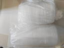 美丽雅 一次性饭盒圆形360ml*50套 汤碗酱料打包碗吸塑密封加厚带盖透明 实拍图