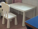 宜家（IKEA）MAMMUT玛莫特儿童桌学习绘画小桌子学生家用幼儿园餐桌 白色儿童桌77x55cm+儿童椅 实拍图