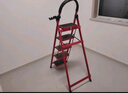 星奇堡 家用梯子工程梯折叠多功能人字梯伸缩室内加厚两用梯子 加厚五步梯-红色 实拍图