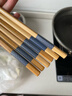 唐宗筷 锦鲤印花筷竹筷子10双装 家用酒店用 天然竹 碳化不易发霉餐具 实拍图