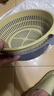 铁群岛 6件套双层沥水篮厨房沥水家用多功能洗菜篮储物篮子 洗菜篮2件套-大号随机色 实拍图