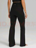 lululemon丨Groove Nulu™ 女士超高腰喇叭裤 芯吸 黑色(LW5EIKA) S 实拍图