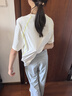 蕉内小氮气302Dry Pro儿童短袖T恤男女童运动吸湿排汗透气速干打底衫 【短袖】米白 160 晒单实拍图