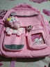 京悠雨日本儿童书包男女生小学生一六年级超轻便软减负大容量防水拉链款 小号粉色(适合1-2年级) 实拍图