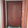 实木门卧室门橡木烤漆门胡桃木房间门套装室内门卫生间门全屋定制 橡胶木烤漆门A 实拍图