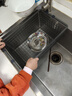 慕亚（MUYA）厨房不锈钢水槽沥水篮洗碗槽滤水篮水池洗菜盆碗碟沥水架 实拍图