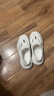 卡帝乐鳄鱼洞洞鞋男夏季套脚凉鞋外穿休闲拖鞋沙滩鞋子男 1571 白色 42 实拍图
