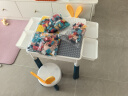 星涯优品 儿童玩具积木桌男女孩拼装益智玩具学习餐桌子可增高多功能 实拍图