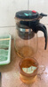 天喜（TIANXI）玻璃茶壶泡茶壶飘逸杯茶具套装大容量茶水分离水杯泡茶杯过滤茶壶 1000ml+2小茶杯 实拍图