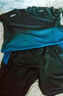 艾伦伯顿（Alen Botun）运动套装男羽毛球服健身速干夏季冰丝田径训练T恤网球服球衣跑步 黑蓝套装【速干 透气】 XL【体重130-145斤宽松】 实拍图