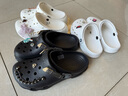 卡骆驰crocs洞洞鞋贝雅男鞋女鞋轻便耐磨一脚蹬拖鞋休闲鞋|10126 白-100 36 /37(220mm) 实拍图